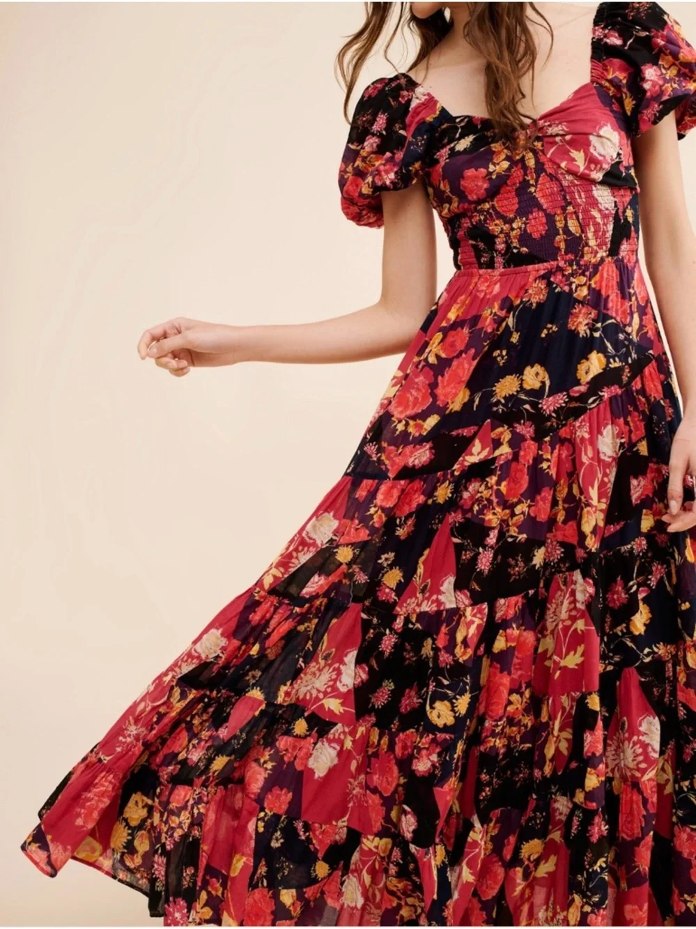 Free People Sundrenched Short Sleeve Maxi Dress - Picture 2 of 8